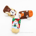 Cartoon Lambskin Christmas Socken